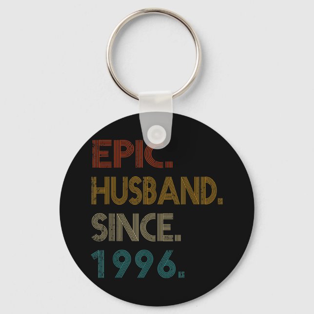 25:e Bröllop-årsdagen Gift Him Epic Make Nyckelring (Framsida)