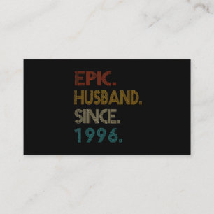 25:e Bröllop-årsdagen Gift Him Epic Make Visitkort