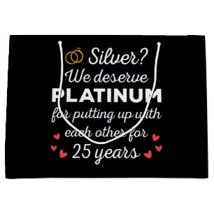 25:e Bröllop-årsdagen I - Silver Funny Couple