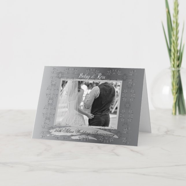 25:e Bröllop-årsdagen Kort (Framsida)