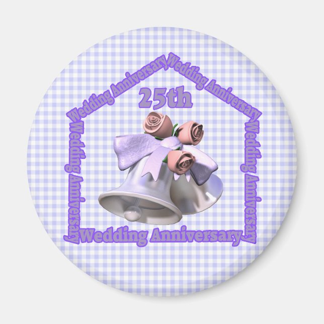 25:e Bröllop-årsjubiléet Magnet (Framsidan)