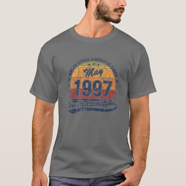 25:e födelsedag Born maj 1997 Absolut Fantastisk T Shirt (Framsida)