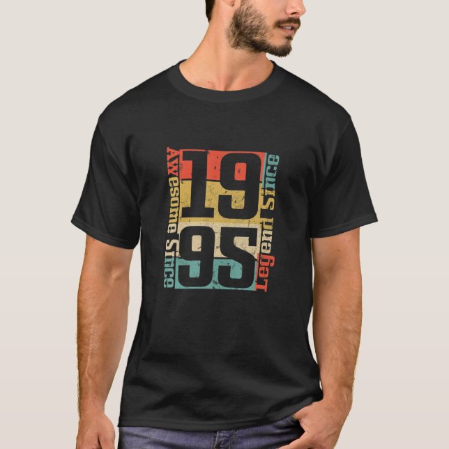 25:e födelsedag Gift Idea. Fantastisk sedan 1995 T Shirt (Framsida)