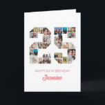 25:e födelsedag nummer 25 Personlig för fotokollag Kort<br><div class="desc">Fira den 25:e födelsedagen med det här söta kortet. Det är ett fotosamlingskort i personligen som gör att du kan skapa en verkligt unik och minnesvärd design. Med den här mallen för anpassade kan du infoga dina egna omhuldade foton och fånga de värdefulla stunderna under hela året. Det här anpassningsbarna...</div>