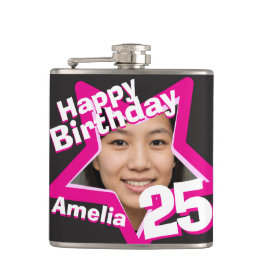 25:e födelsedagarstjärna, fotoljor, höftkolv fickplunta