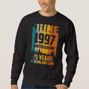25:e födelsedagen 25 år Fantastisk sedan juni 1997 Lång Ärmad Tröja