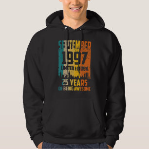 25:e födelsedagen 25 år Fantastisk sedan september Hoodie