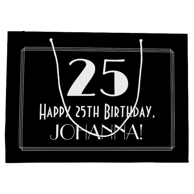 25:e födelsedagen: Art Deco Inspired Stil "25", Na (Baksidan)