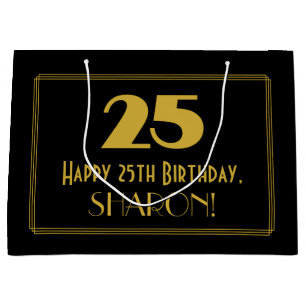 25:e födelsedagen - Art Deco Inspired Titta "25" o