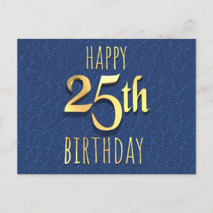 25:e födelsedagen helg vykort