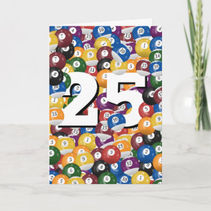 25:e födelsedagen i Bollar Kort