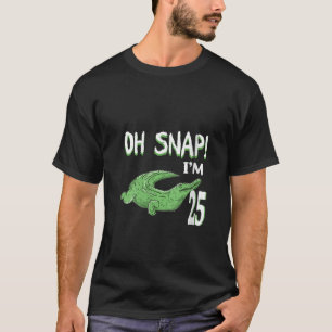 25:e födelsedagen: krokodil Reptilallator 25 år T Shirt