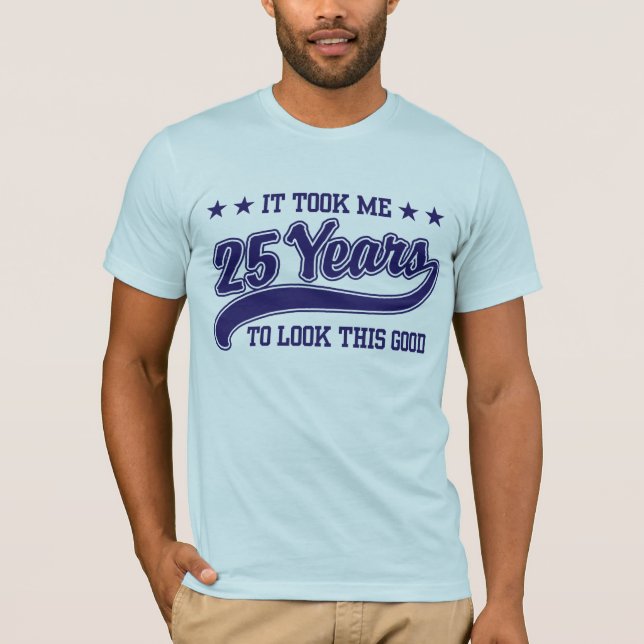 25:e födelsedagen t-shirt (Framsida)