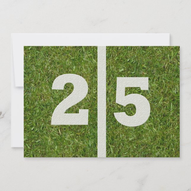 25:e Födelsedagsfesten! Inbjudningar (Framsida)