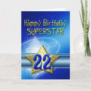 25:e födelsedagskort för Superstar Kort