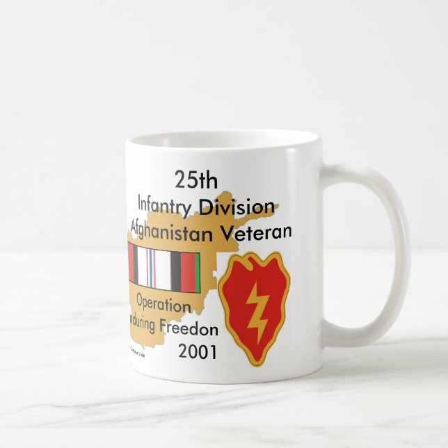 25:e Inf Div Afgan Vet Kaffemugg (Höger)