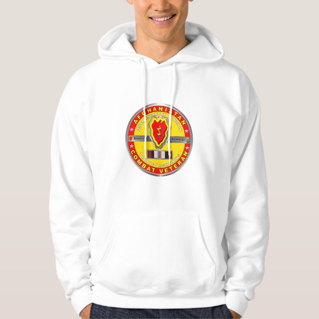 25:e infanteridivisionen Afghanistan Veteran Hoodie (Framsida)