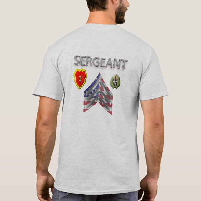 25:e infanteridivisionen sergeant t shirt (Baksida)
