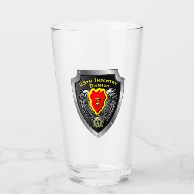25:e infanteridivisionen "Tropik Blixt" Shield Glaskopp (Framsida)