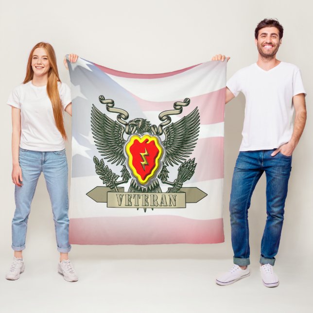 25:e infanteridivisionen Veteran Fleecefilt (På plats)