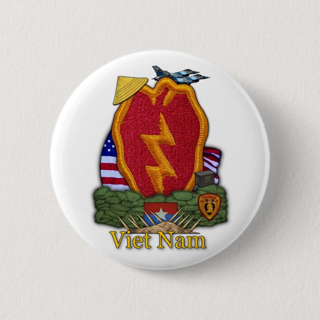 25:e infanteridivisionen Vietnam krig Button Knapp (Framsida)