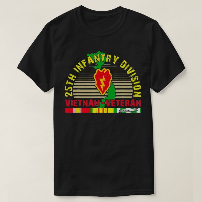 25:e infanteridivisionen Vietnam Veteran T Shirt (Design framsida)