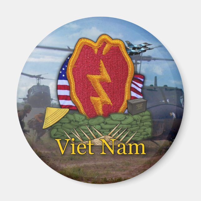 25:e infanteridivisionen vietnam veterans Magnet (Framsidan)