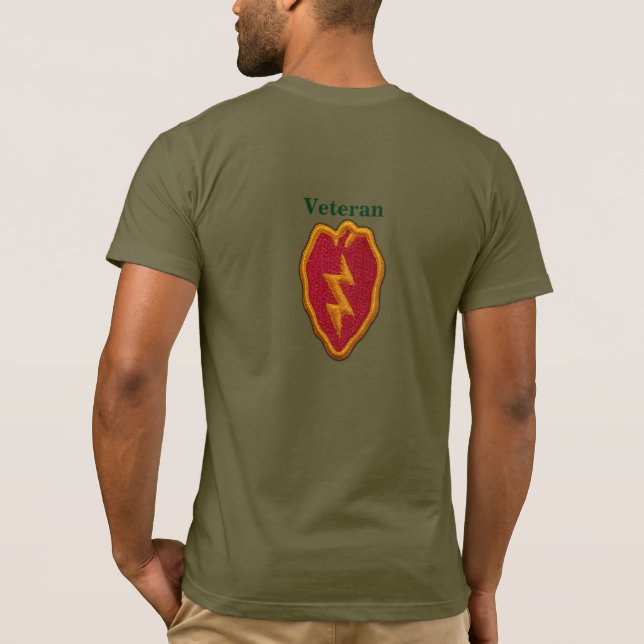 25:e infantry Division Veterans Vets LRRPS Tee Shirt (Baksida)