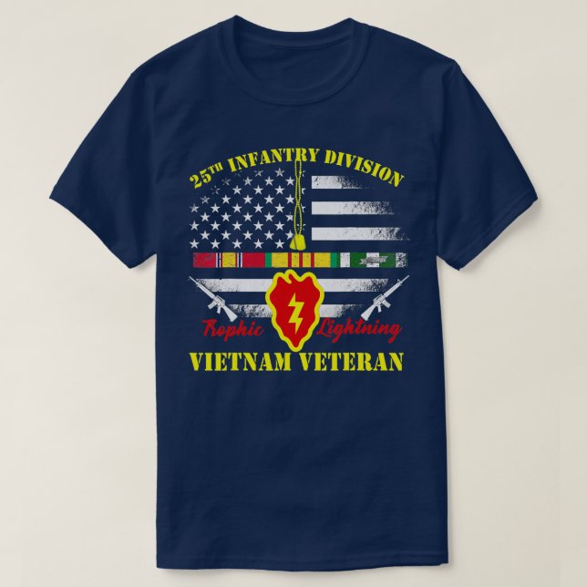 25:e Infantry Division Vietnam Veteran Tee Vietnam (Design framsida)
