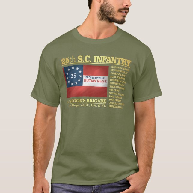 25:e infantry i södra Carolina (BA2) T Shirt (Framsida)