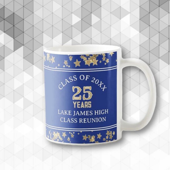 25:e roligt klassåterträff present kaffemugg (Skapare uppladdad)