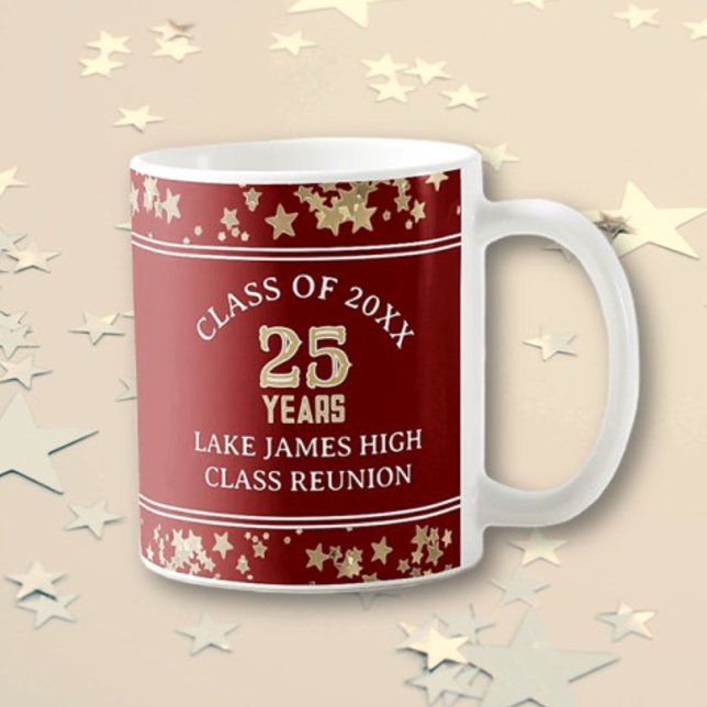 25:e! Roligt klassjubileum-favor Kaffemugg (Skapare uppladdad)