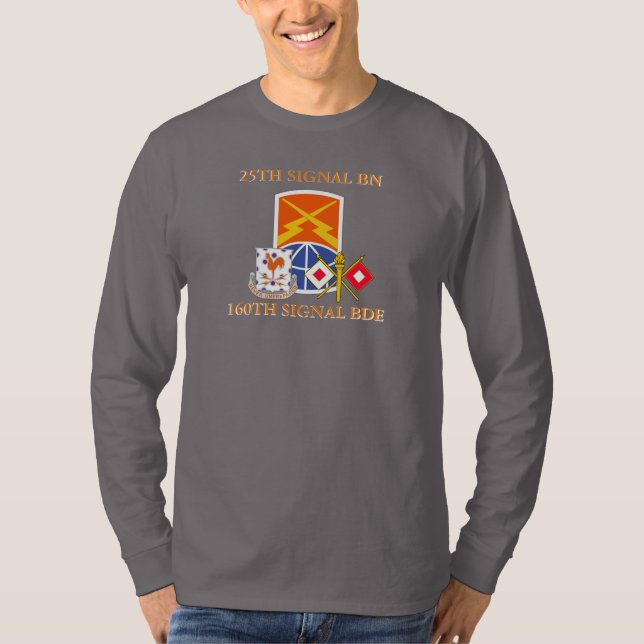 25:E SIGNALBATTALION 160:E SIGNALBRIGADE  T SHIRT (Framsida)