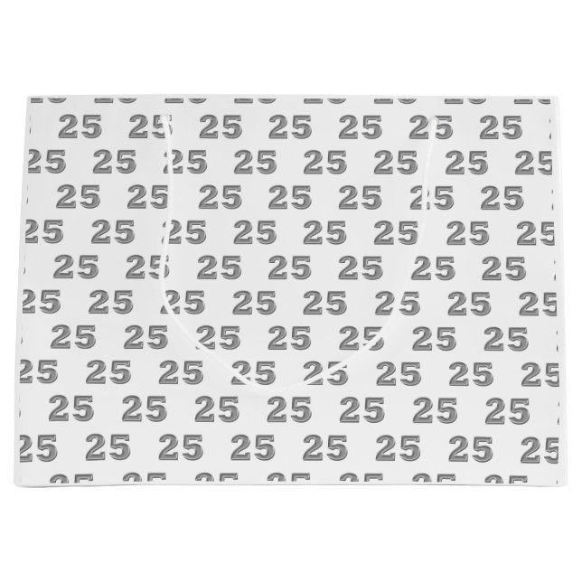 25:e Silver-årsdagen av födelsedag i påsar (Framsidan)