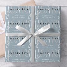 25:e Silver-årsdagen för blått Bröllop