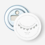 25:e Silver-årsdagen för Bröllop-festen Flasköppnare<br><div class="desc">25:e bröllop-årsjubileet gav flaska en buntningsformgivning för silver. En söt och en modern gåva till en fru i ge i hennes make på silver bröllop-årsdagen. Eller för ett par till ge som party favors vid ett party för att fira 25 år av giftermål. Flaska-texten är helt och hållet anpassningsbar. namn...</div>