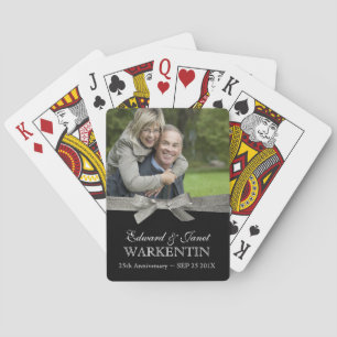 25:e Silver-årsdagen Foto Keepie Casinokort