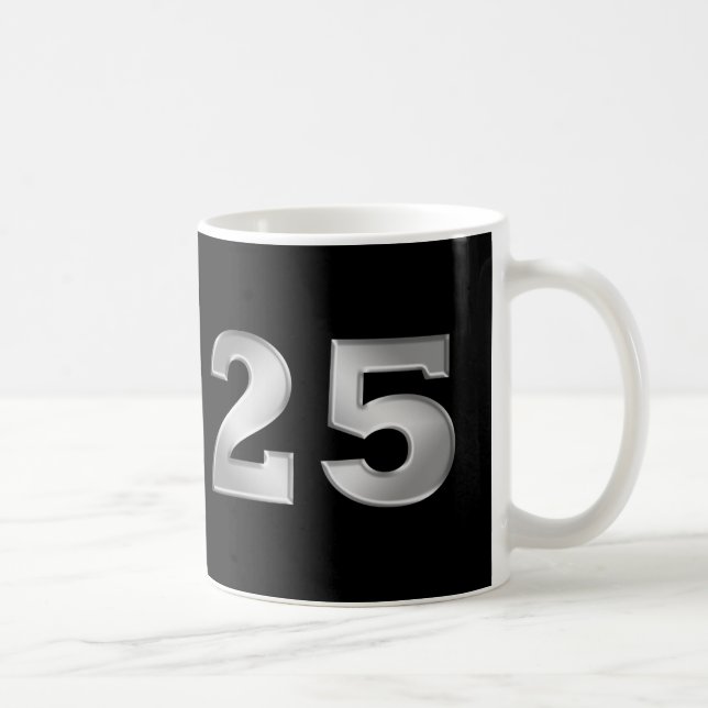 25:e Silver-årsdagen Mugg eller Steins (Höger)