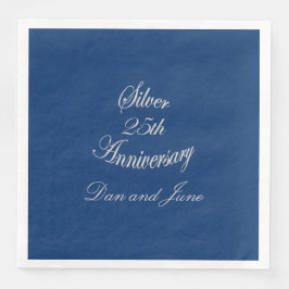25:e Silver-årsdagen Personlig Pappersservett