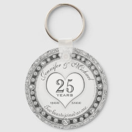 25:e Silver-årsjubileet - nyckelkedja Nyckelring