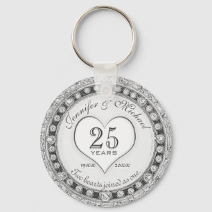 25:e Silver-årsjubileet - nyckelkedja Nyckelring
