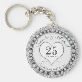 25:e Silver-årsjubileet - nyckelkedja Nyckelring