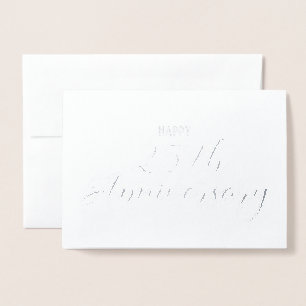 25:e Silver-årsjubileet Religiösa Card Folierat Kort