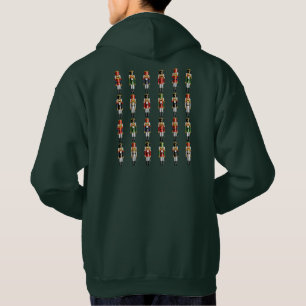 25 färgrika julnötknäppareleksaker sweatshirt med luva