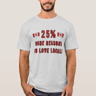 25% Fler Anledningar Att Älska Lokalt! - Stötta Ka T Shirt