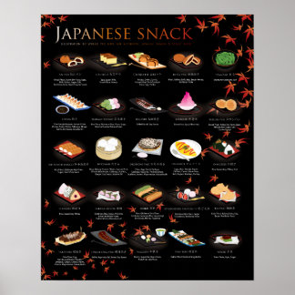 25 JAPANSKA SNACKS, MAPLE, 16" X20" Poster