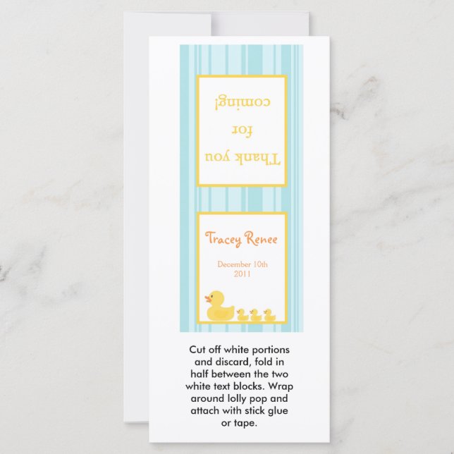 25 Lollipop Topper Rubber Ducky Bubbles (Framsida)