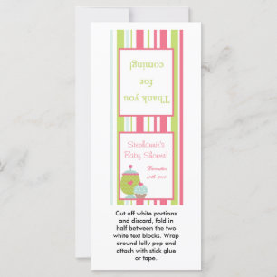 25 Lollipop Topper Tea Party Rosa Pastel Flowers