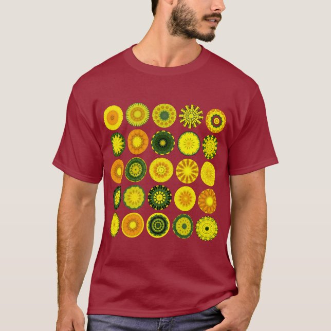 25 Mandalas I - Maron T-shirt (Framsida)