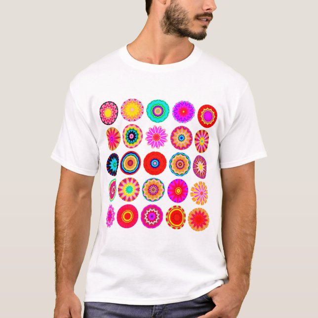 25 Mandalas II - Anpassad T-shirt (Framsida)